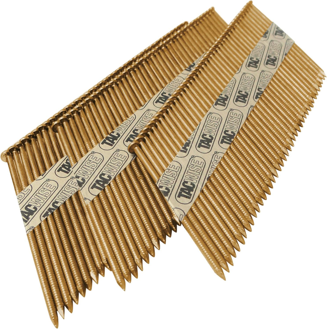 TACWISE 1120 Extra verzinkte Rahmennägel, 3,1/65 mm, D-Kopf, Ringschaft, 34°-Neigung, papiergebunden