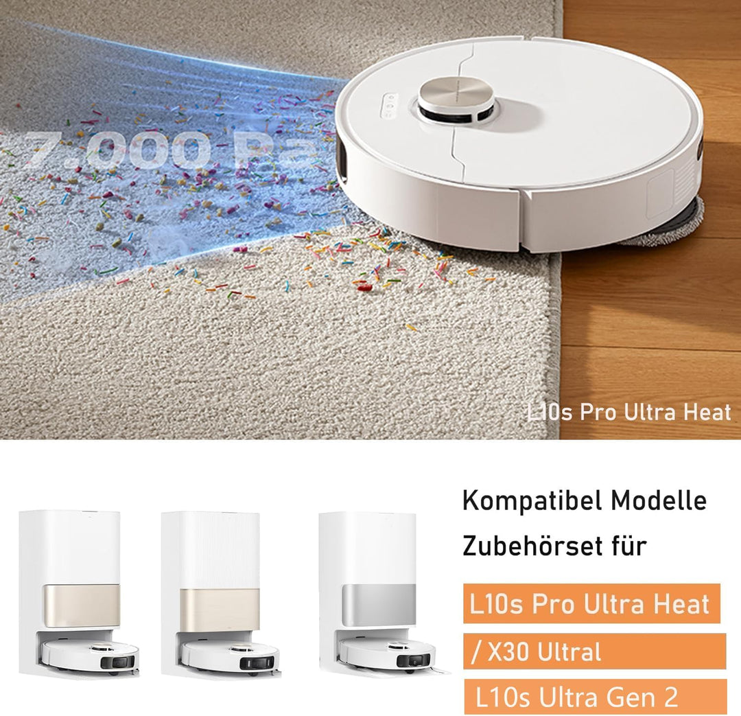 Zubehörset für dreame L10s Pro Ultra Heat / L10s Ultra Gen 2 / X30 Ultra, Saprdii 6 Staubbeutel, 6 M