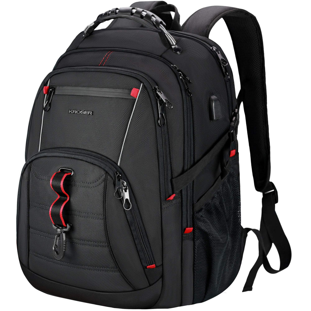 KROSER Laptop Rucksack Herren für 17.3 Zoll Reiserucksack Handgepäck, Laptop Backpack Multifunktion