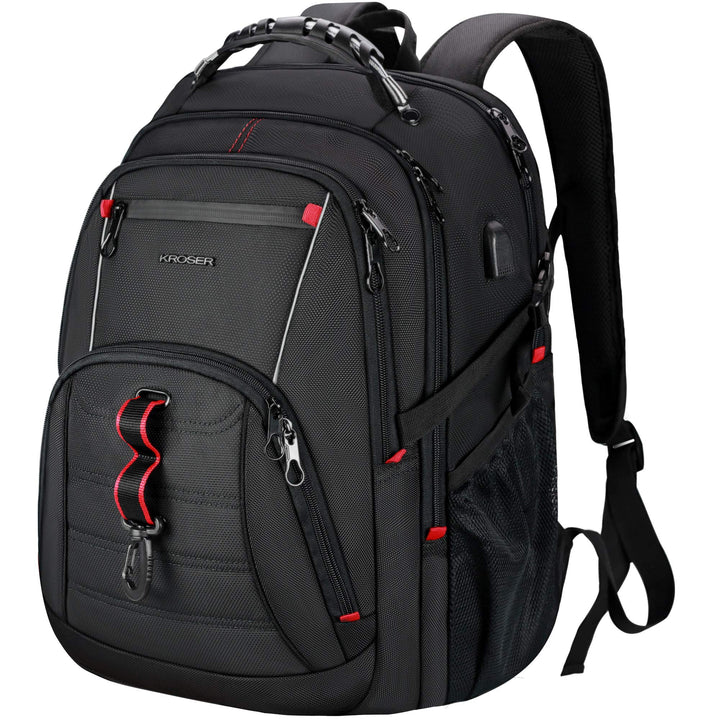 KROSER Laptop Rucksack Herren für 17.3 Zoll Reiserucksack Handgepäck, Laptop Backpack Multifunktion