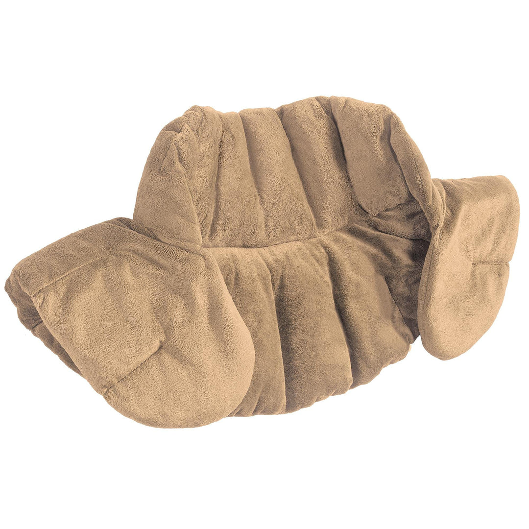 aqua-textil Schulter Nackenkissen beige Tonperlen Lavendel Wärmekissen Kälte Aroma Therapie Gewichts