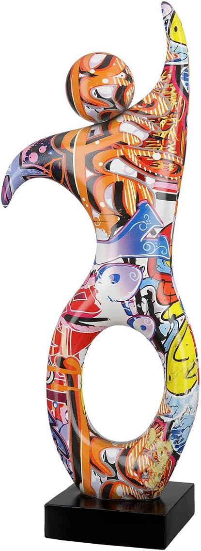 Casablanca Deko Figur Skulptur Tänzer XL - Moderne Kunst Dekoration aus Kunstharz - Street Art Desig