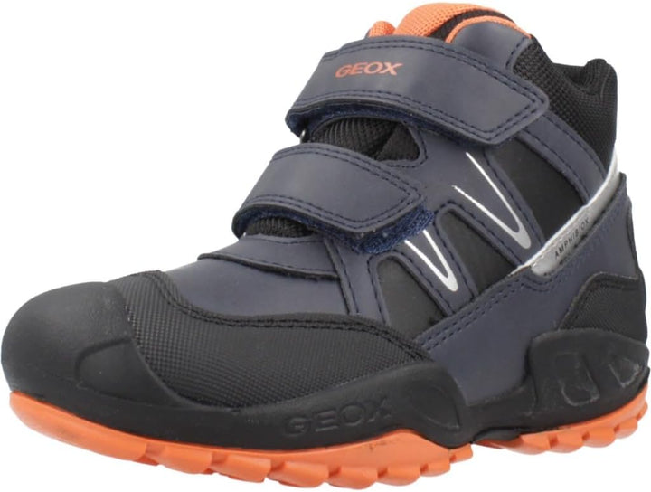 Geox Jungen J New Savage Boy B A Sneaker 24 EU Blau, 24 EU Blau