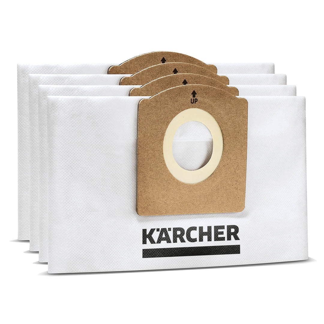 Kärcher Original Vliesfilterbeutel, 4 Stück, WD 1 Compact Battery, Weiss