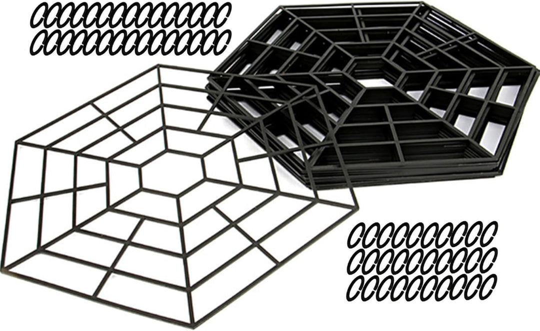 20pcs/Sets hexagonales Teichnetz, schwimmende Nylon -Teichabdeckung für Koi -Teiche und Outdoor -Fis