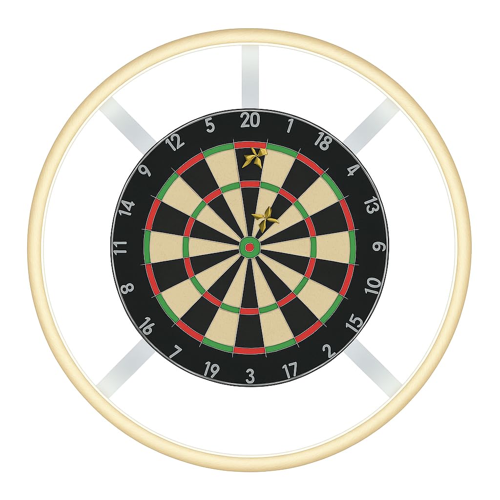 Dartscheibenbeleuchtung LED – Schattenfrei & Blendfrei – Dartboard Licht für Innen – Kompatibel mit