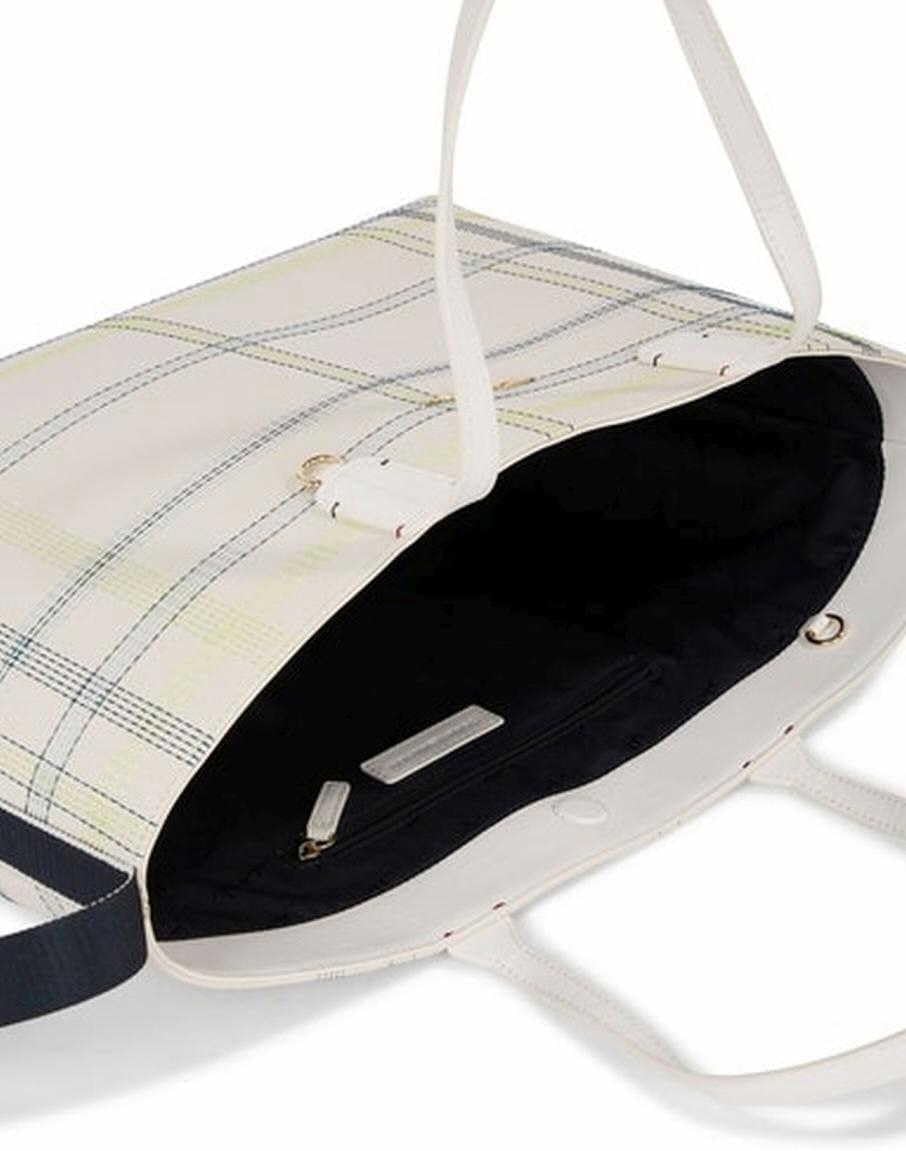 Tommy Hilfiger Handtasche Iconic Tommy Tote Check PF22 Beige_beige, Beige_beige