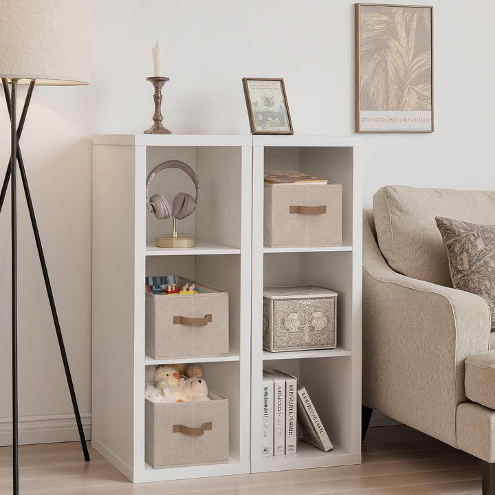 StorageWorks grosse Aufbewahrungskörbe für Regale, Aufbewahrungsbox für Kleiderschrank, dekorative K