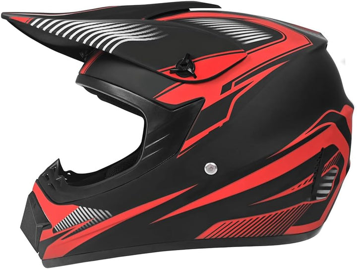 Jugend-Offroad-Motocrosshelme,Fahrradhelme für Jungen und Mädchen,Personalisierter Motorradhelme,CE