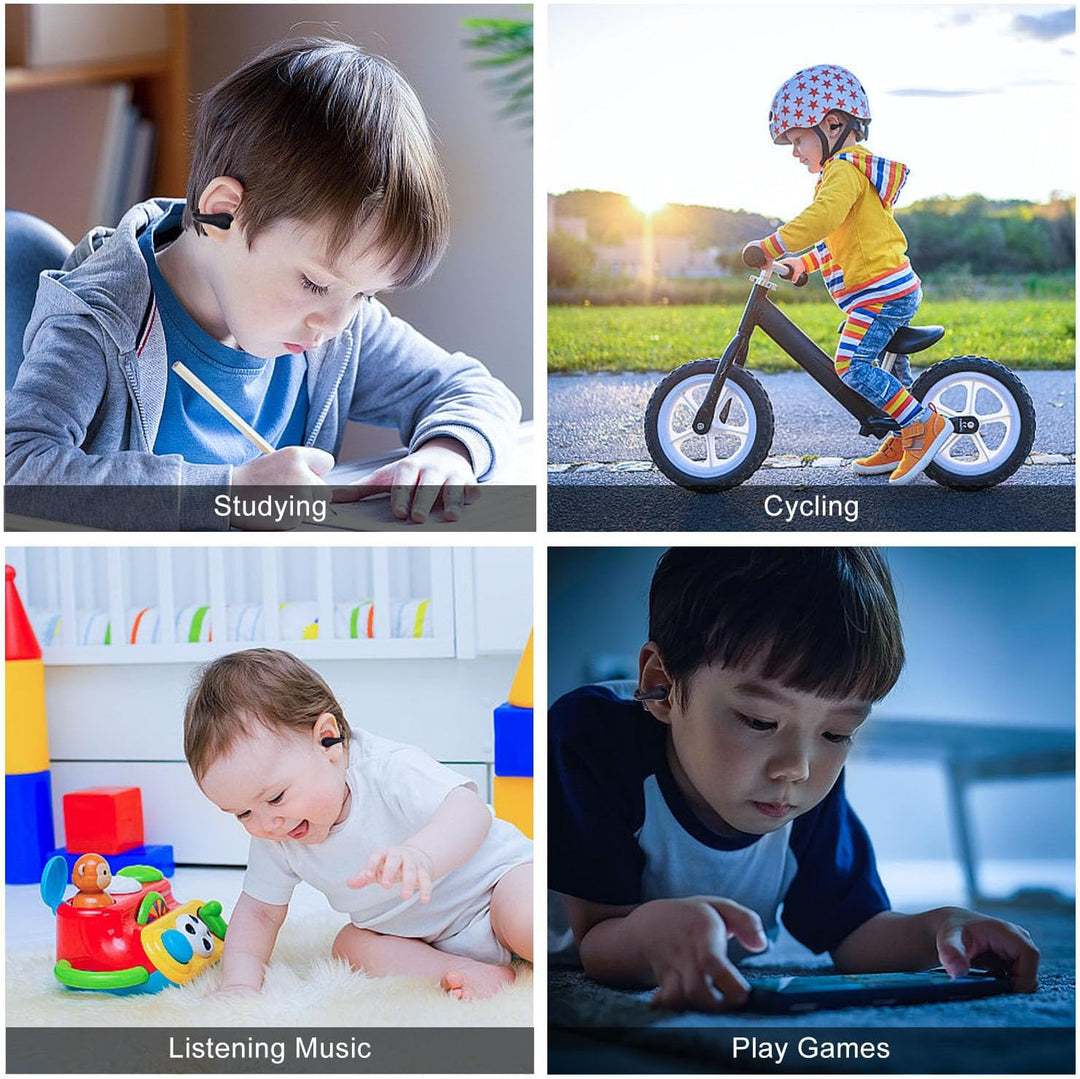 BANIGIPA Kinder True Wireless Earbuds, 5g Ultraleicht komfortable offene Ohrhörer mit Mikrofon zum H