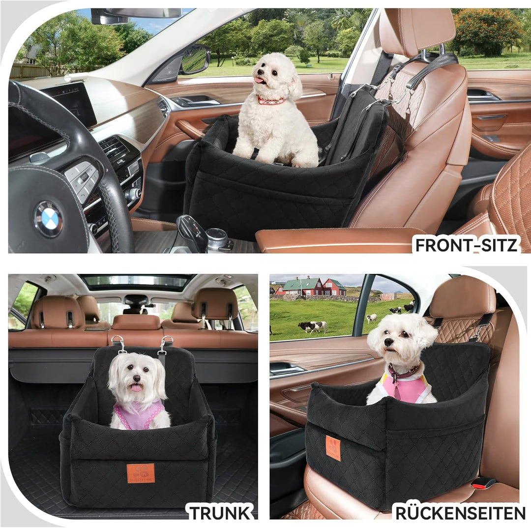Hunde-Autositz für kleine/mittlere Hunde, Hundeautositz mit Dicker Polsterung unter 35 Pfund, Abnehm