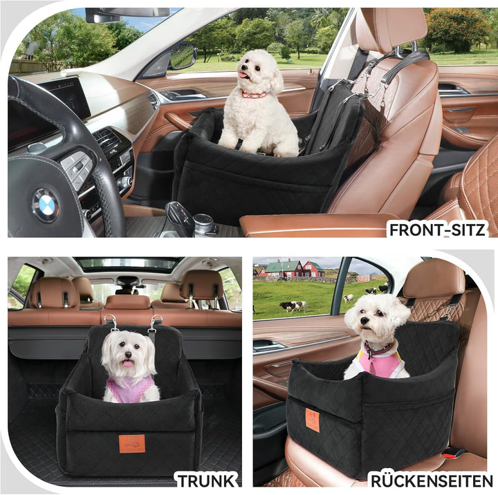 Hunde-Autositz für kleine/mittlere Hunde, Hundeautositz mit Dicker Polsterung unter 35 Pfund, Abnehm