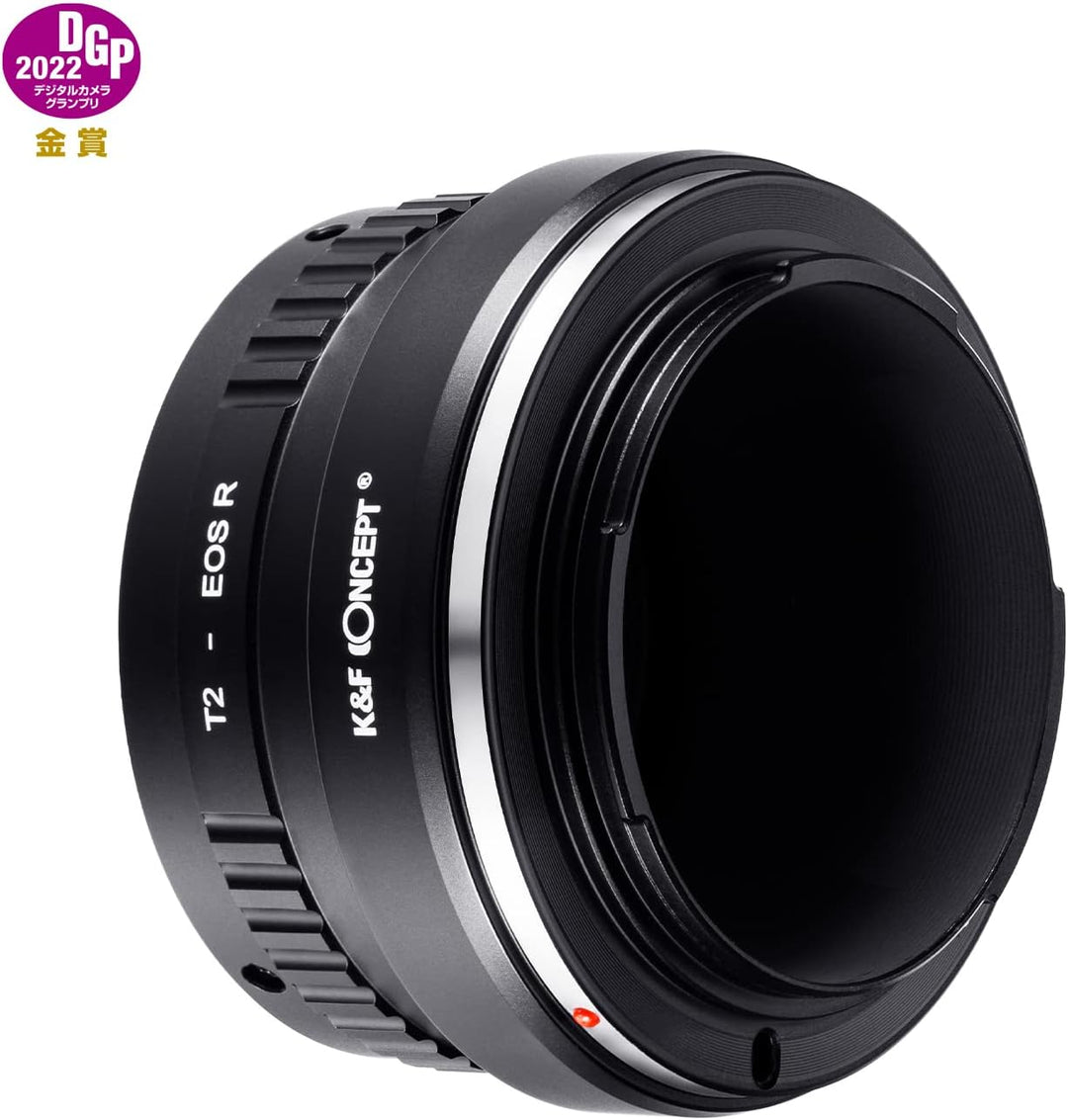 K&F Concept Lens Mount Adapter T2-EOS R Manual Focus Kompatibel mit T-Mount (T/T-2) Schraubmount SLR