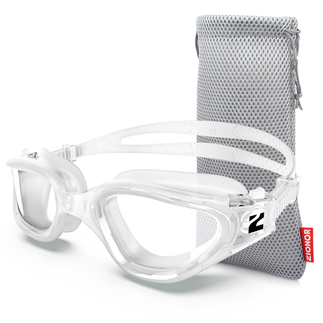 ZIONOR G1 - Polarisierte Schwimmbrille für Unisex und Erwachsene und Damen, beschlagfrei, 100% UV-Sc