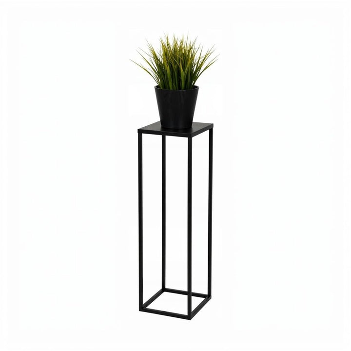 Pflanzenständer Ferro - 24x24x100cm - Farbe Schwarz - für Zimmerblumen - Metallregal - Dekorativer T