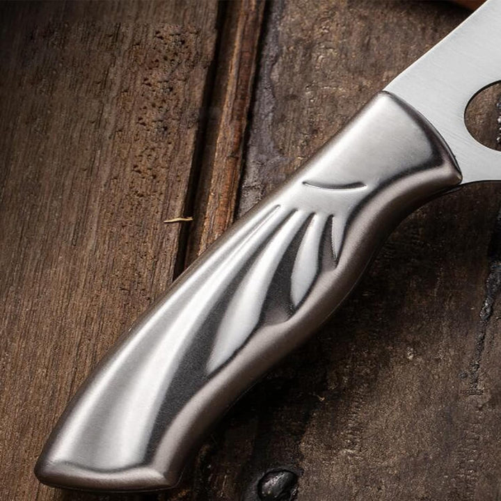 japanisches Kochmesser SK5 High Carbon Stahl Küche Kochmesser Outdoor Camping Kochen mit Lederscheid