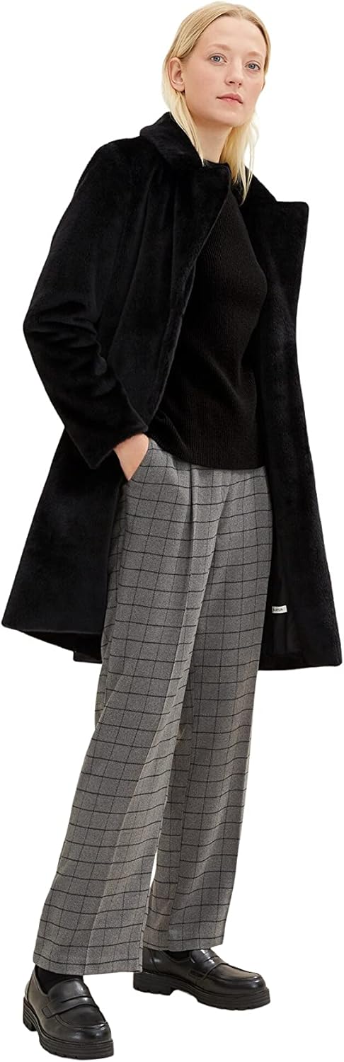 TOM TAILOR Damen Rollkragenpullover S 14482 - Deep Black, S 14482 - Deep Black