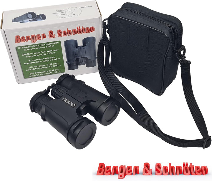 Berger & Schröter | Fernglas 8×42mm mit Laserentfernungsmesser LRF | optimal für Natur- und Tierbeob