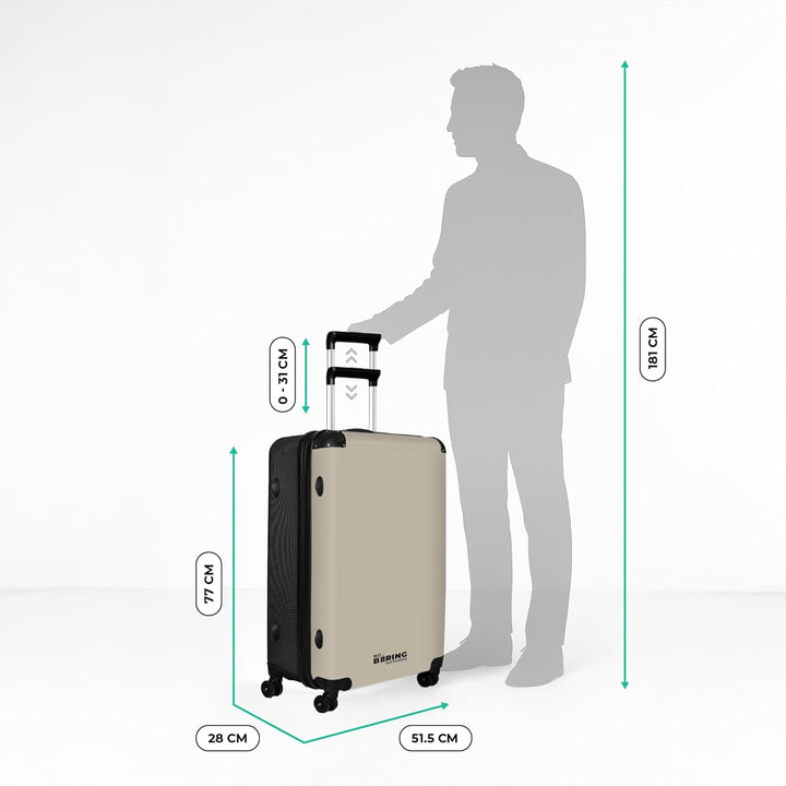 Koffer XL Gross 77x51.5x28 cm Reisekoffer mit Rollen Leicht Trolley grosser Hartschalenkoffer Rollko