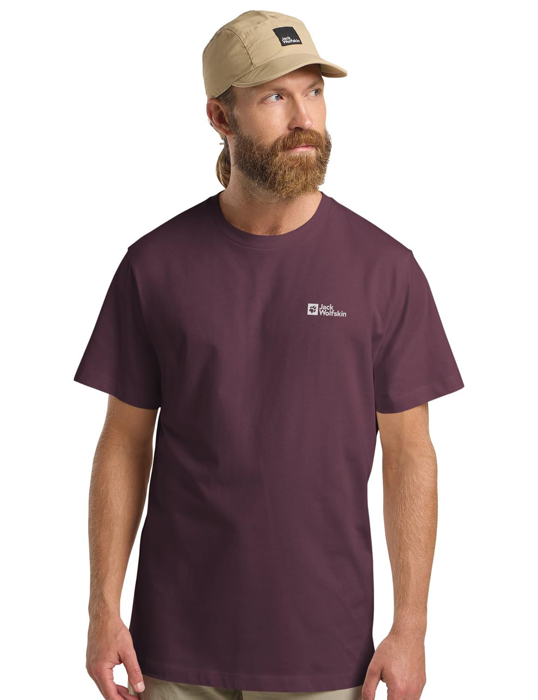 Jack Wolfskin Herren Essential T M T-Shirt S Amaranth, S Amaranth