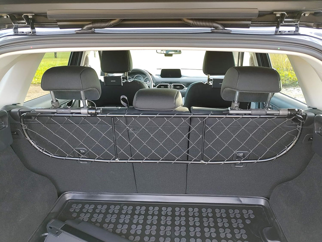 ERGOTECH Trennnetz Trenngitter kompatibel mit Mazda CX-5 (ab BJ 2017-) RDA65-XS8, für Hunde und Gepä