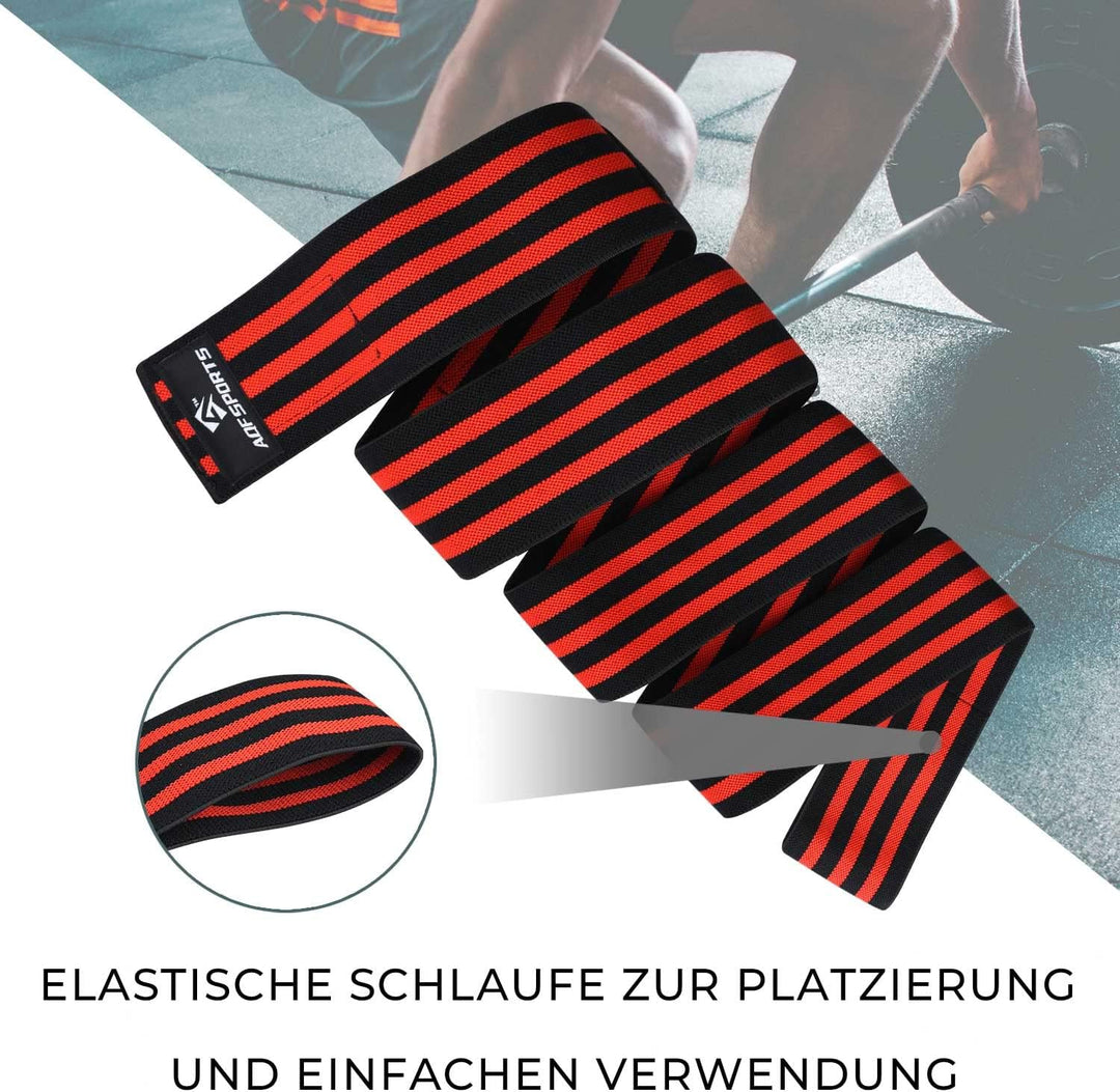 AQF Kniebandage, Kraftraining Kniebandage Männer Damen - IPL USPA Genehmigt Fitness Knieschützer, El