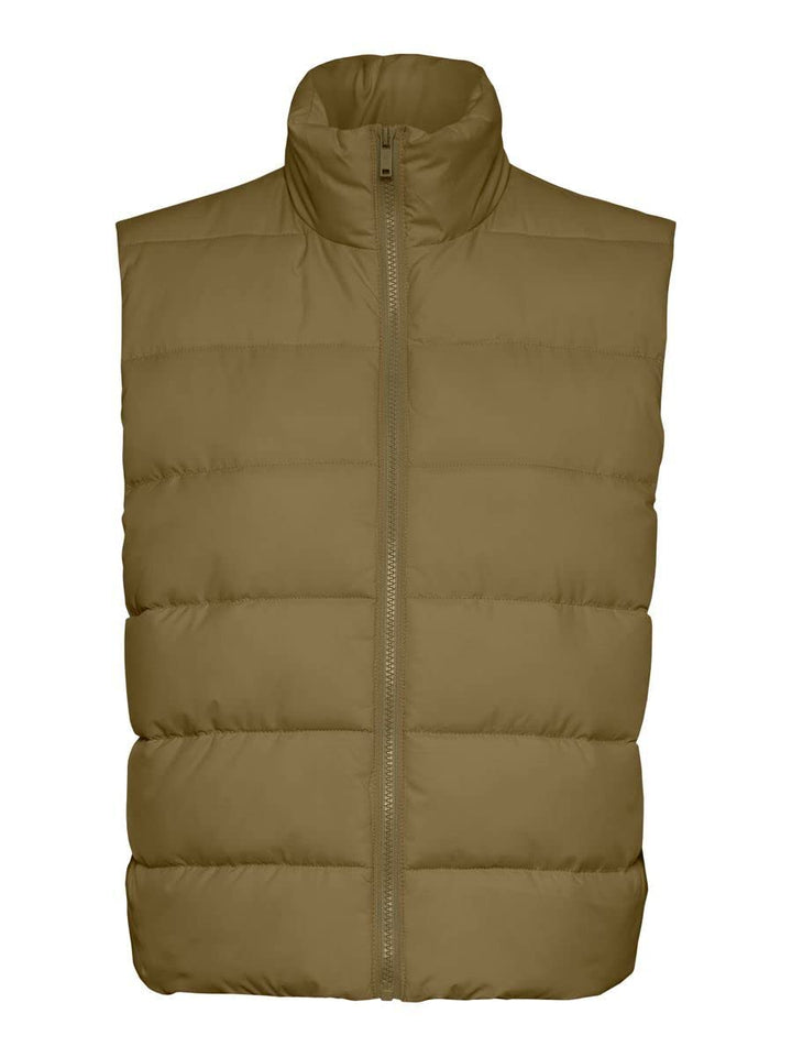 Noisy may Damen Nmmarcus Vest Bg Noos Weste XS Burnt Olive/Detail:radiant Yellow Lining, XS Burnt Ol
