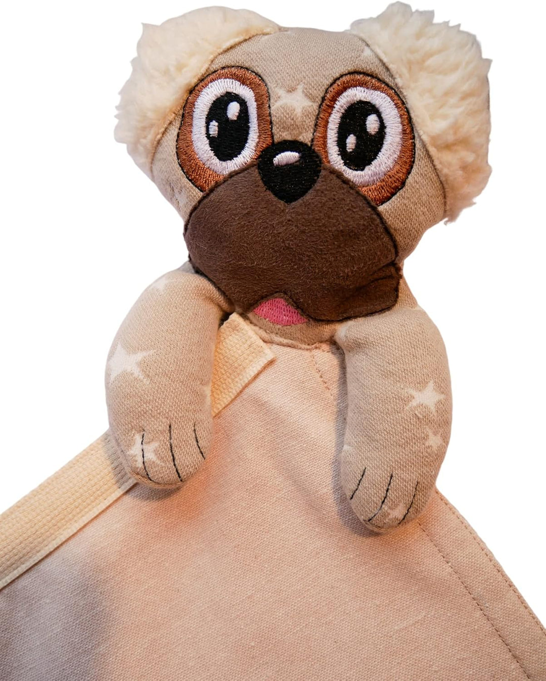 Handmade Mops Hunde Spielzeug Hundespielzeug Schmusetuch Kuscheltuch Decke mit Name Bestickt persona