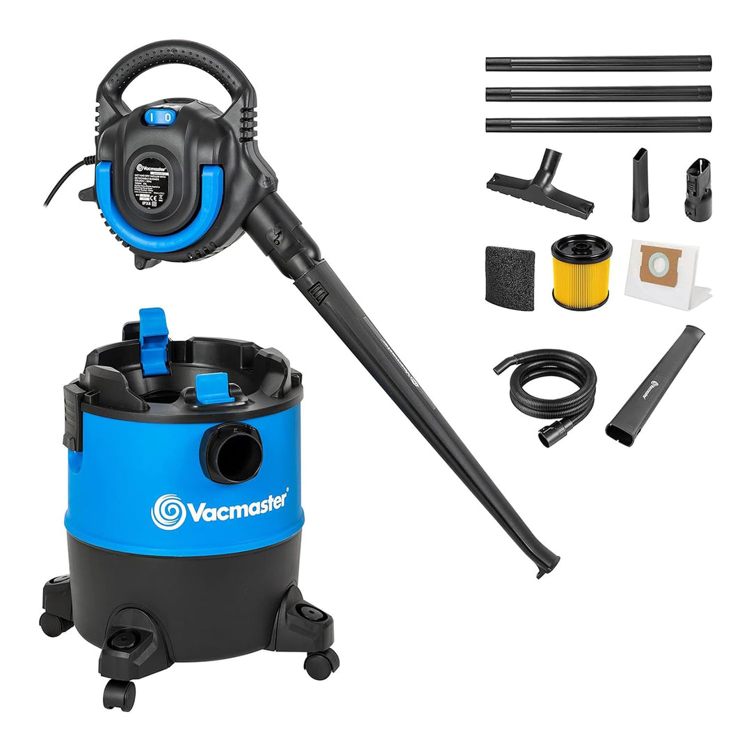 Vacmaster VBVB1223PF 1200W 23L Nass Trockensauger Mit Beutel,Mehrzwecksauger Abnehmbarem,Blasfunktio