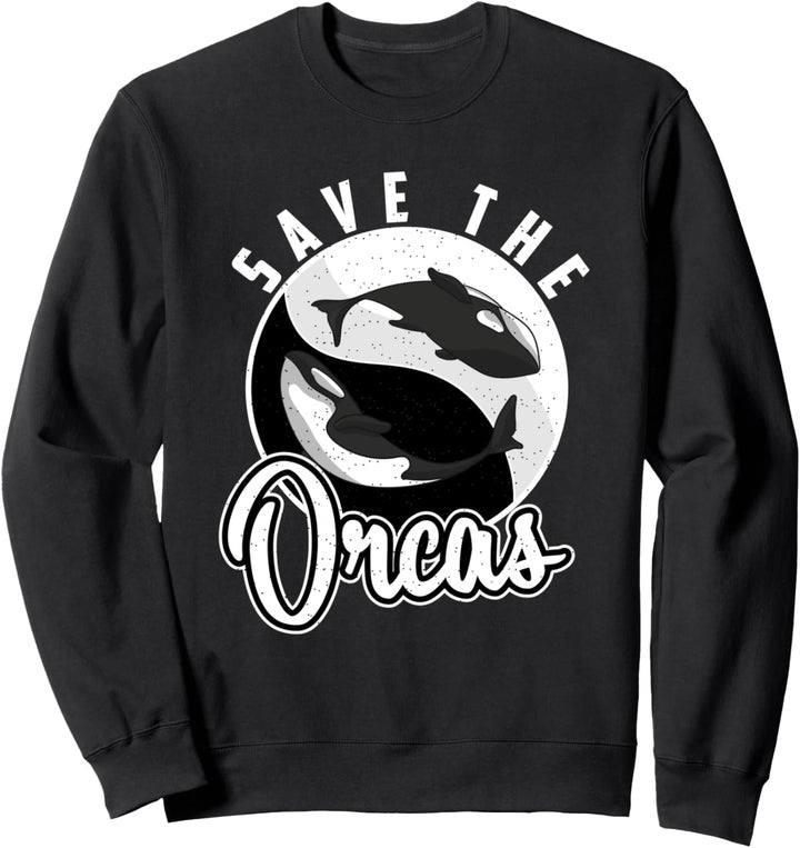 Wal Wale Säugetiere Meer Ozean Meerestier Rettet die Orcas Sweatshirt