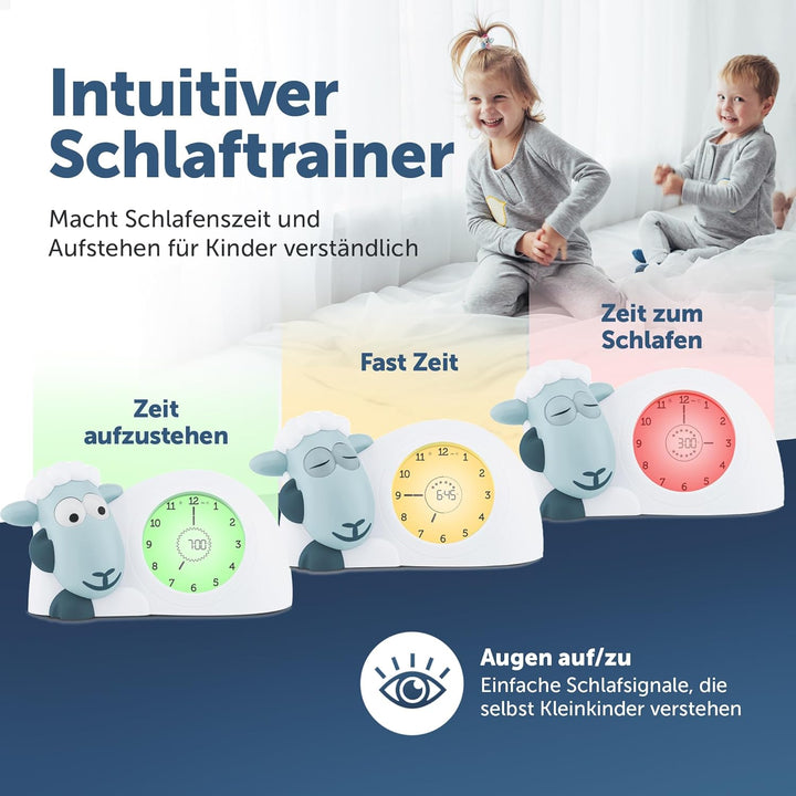 ZAZU Sam The Lamb Uhr – Schlafcoach Uhr und Nachtlicht für Kinder | Bringt Ihrem Kind mit visuellen