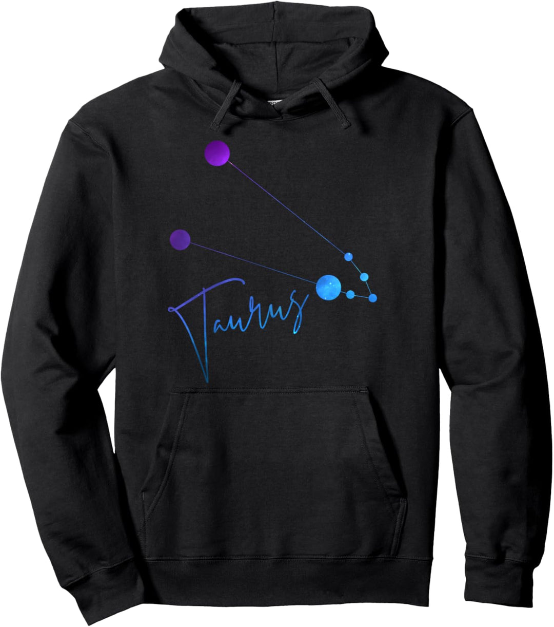 Taurus Zodiac Sign and Astrology Star Constellation Pullover Hoodie