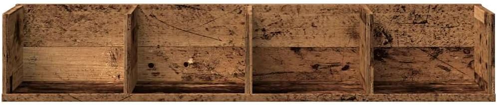 vidaXL CD-Wandregal Altholz-Optik 100x18x18 cm Holzwerkstoff, Altholz