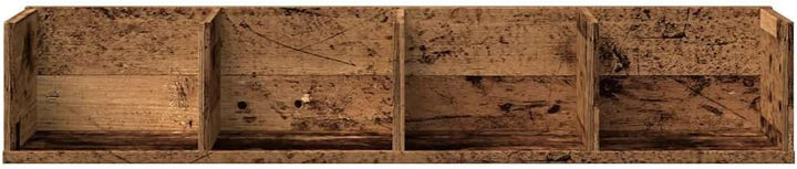 vidaXL CD-Wandregal Altholz-Optik 100x18x18 cm Holzwerkstoff, Altholz