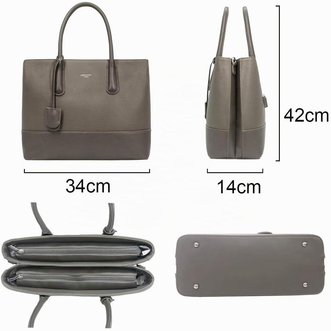 David Jones - Damen Grosse Handtasche Henkeltasche - Tote Shopper Bag PU Echtes Leder Stil - Multi P