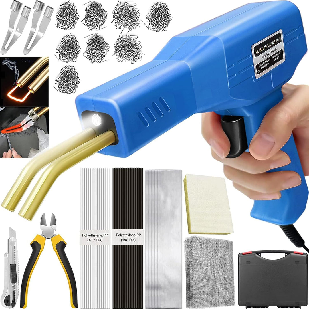 150W Kunststoff Schweissgerät 2 in 1 Stossstangen Reparatur Set Kunststoff Schweissen mit 800PCS Hot