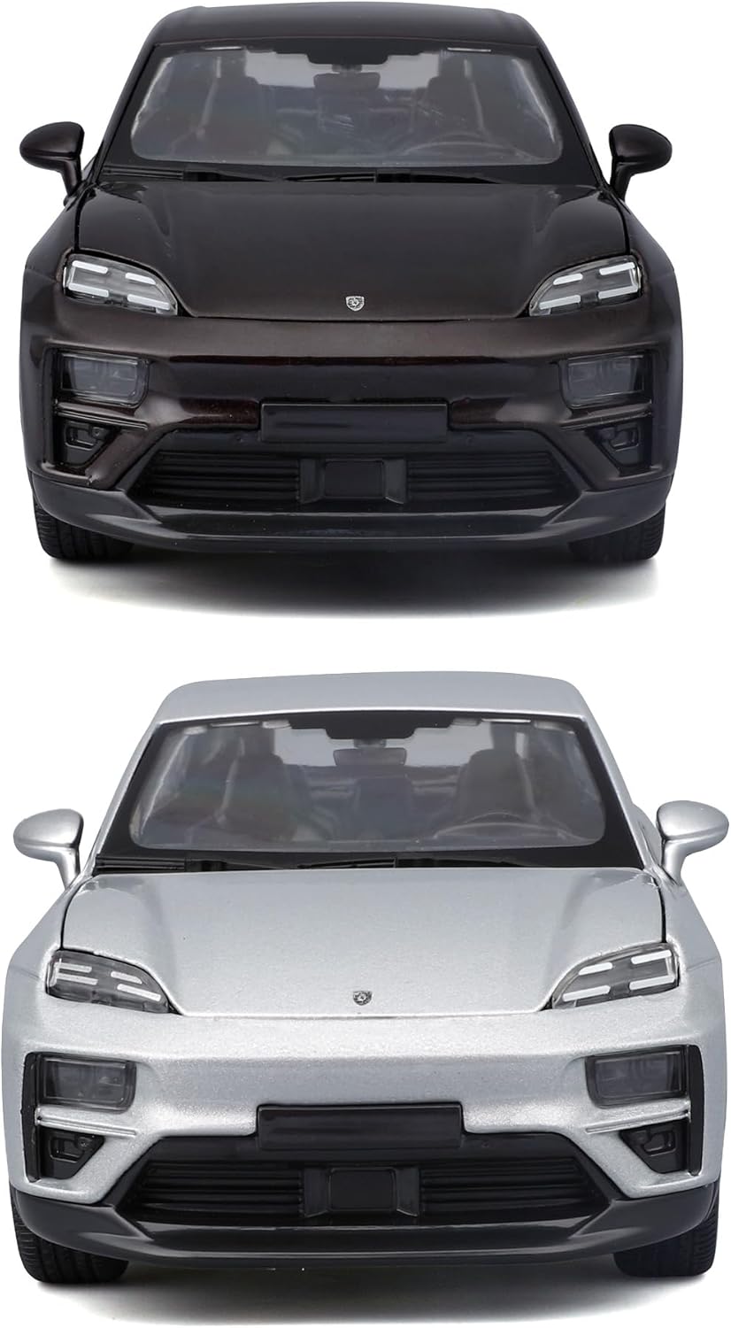 Bburago - Porsche Macan 4 Electric Massstab 1:24, Diecast-Auto, Detailgetreu mit Türen und Motorhaub