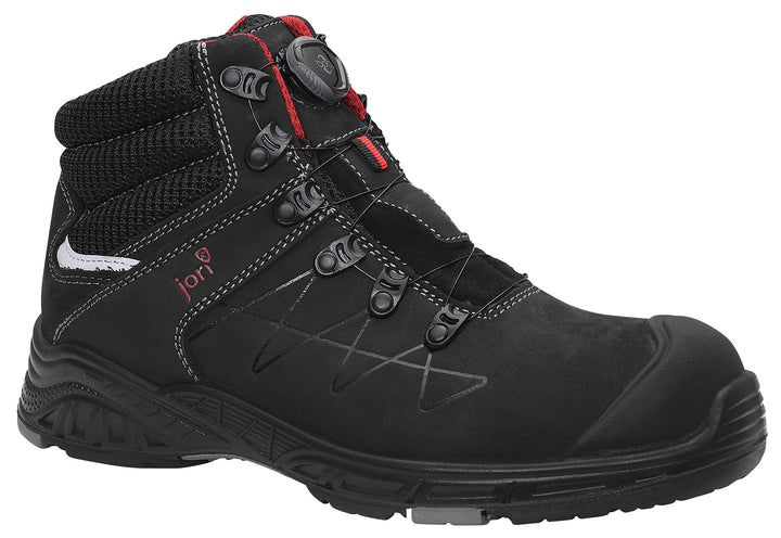 JORI Sicherheitsschuhe jo_MAX BOA Mid S3, Damen und Herren, Leder/Textil, Kunststoffkappe (Leichter