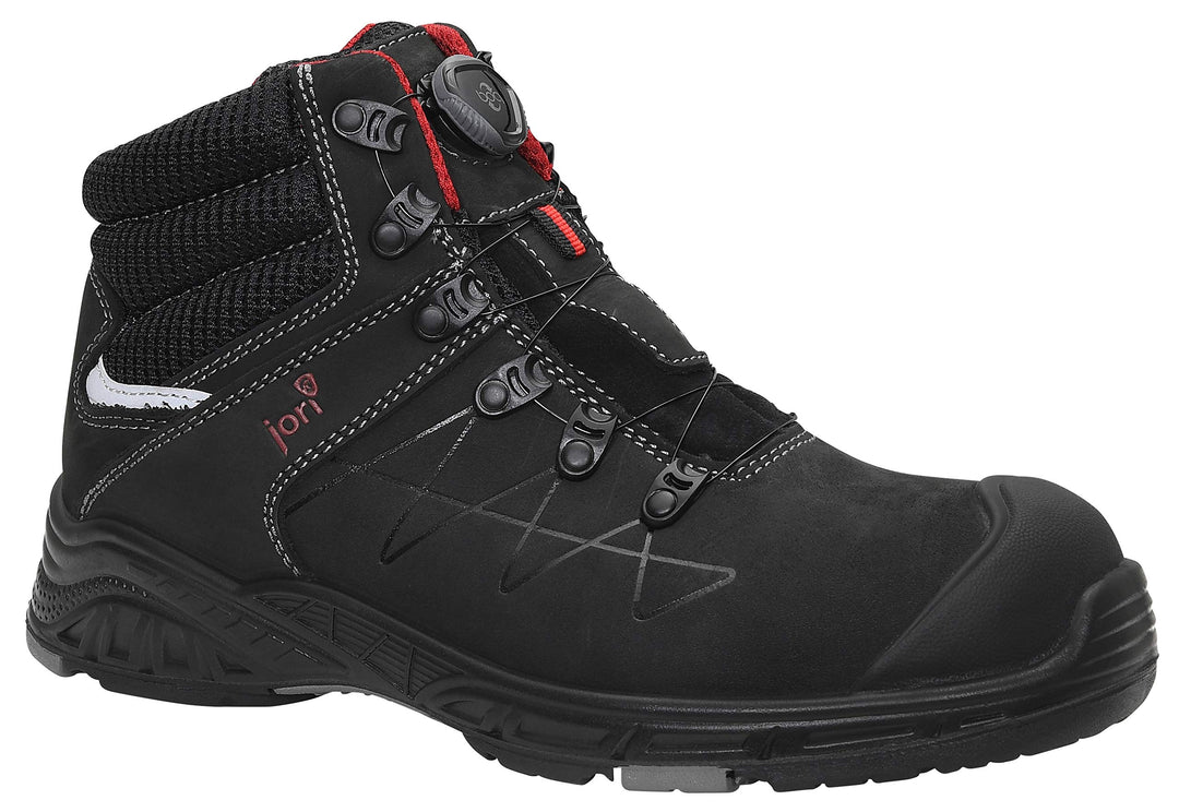JORI Sicherheitsschuhe jo_MAX BOA Mid S3, Damen und Herren, Leder/Textil, Kunststoffkappe (Leichter