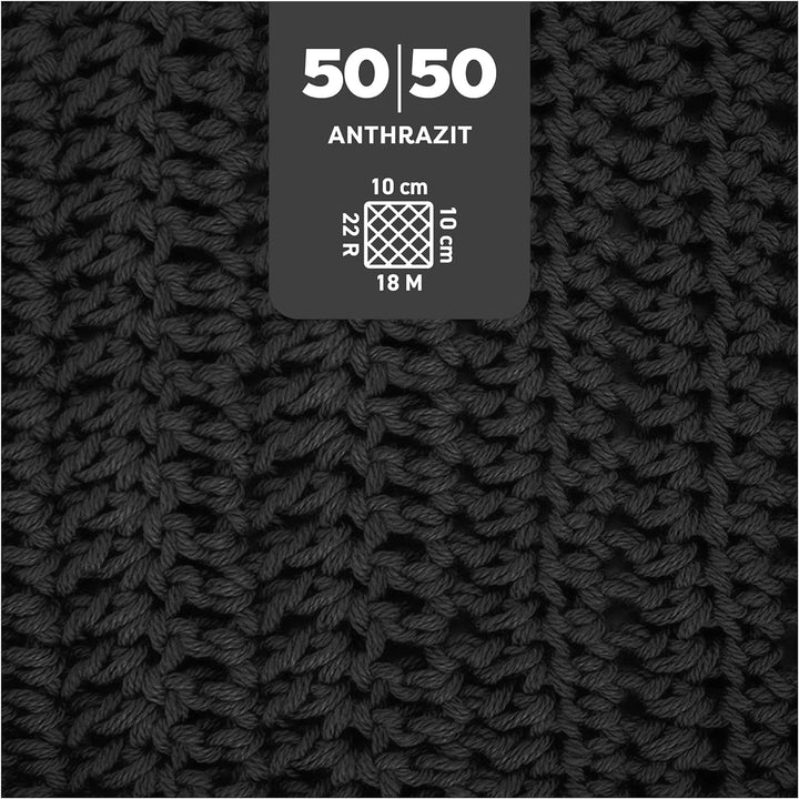 myboshi 50/50-Ganzjahres-Wolle, inkl. original myboshi Label in Lederoptik, für Oberbekleidung geeig