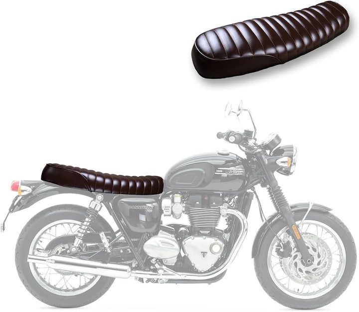 Sitzbank Caferacer kompatibel für Royal Enfield Continental GT 650/535 SL4 Flat braun