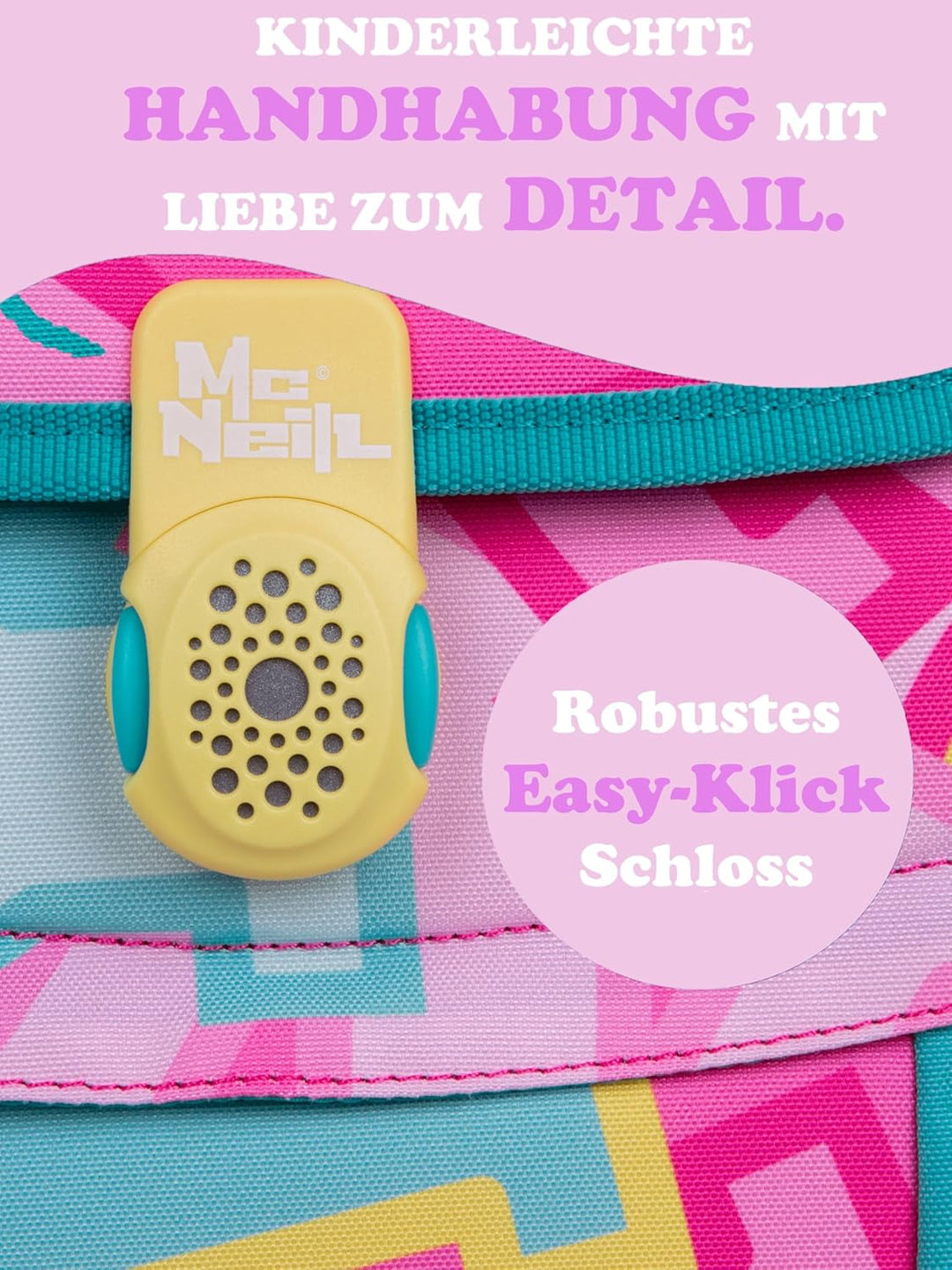 Familando McNeill Schulranzen 1. Klasse · ergonomischer Tornister für Jungen und Mädchen · Schultasc
