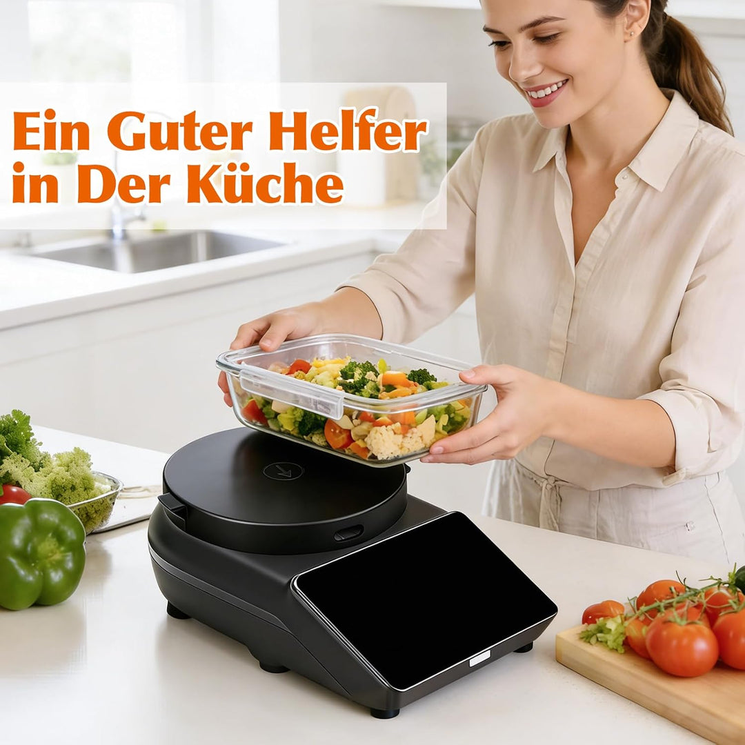 SelfTek Wiegebase für Thermomix TM7 Zubehör - Wiegeplatte Silicone Verwandelt TM7 Zur Plattformwaage