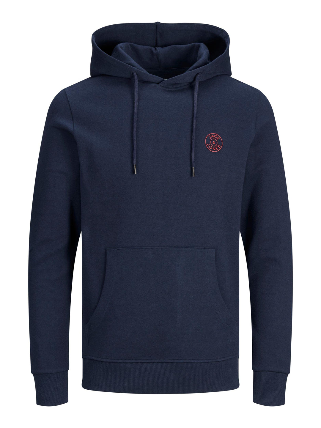 JACK &amp; JONES Herren Jjebasic Logo Sweat Hood Noos Hooded Sweatshirt S Navy Blazer, S Navy Blazer
