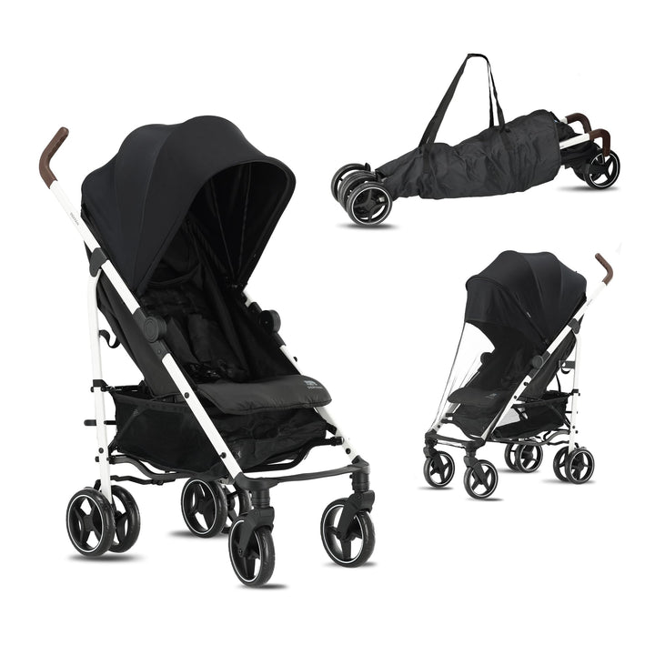Deryan Bobbie Kinderwagen, Liegebuggy, Sportwagen, Leicht - 8,5kg, Drehbare Vorderräder, Verstellbar
