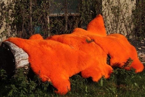 Lammfell Orange 120-130