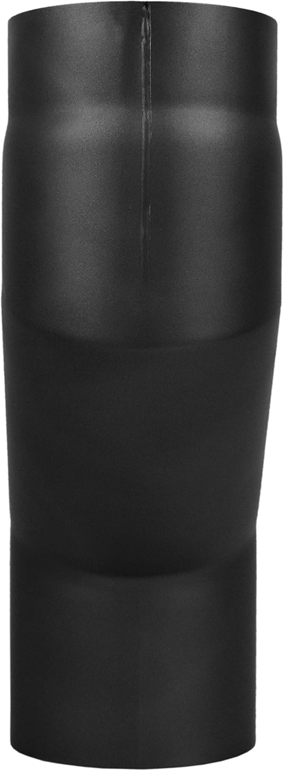 LANZZAS Ofenrohr Versatzbogen 120 mm, im Durchmesser, DN, Ø 150 mm, in der Farbe schwarz-metallic -