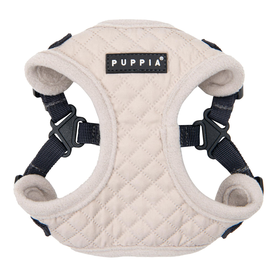 Puppia Irvin Komfort-Hundegeschirr, Warm, Winter, Rautenmuster, Verstellbarer Hals und Brust für kle