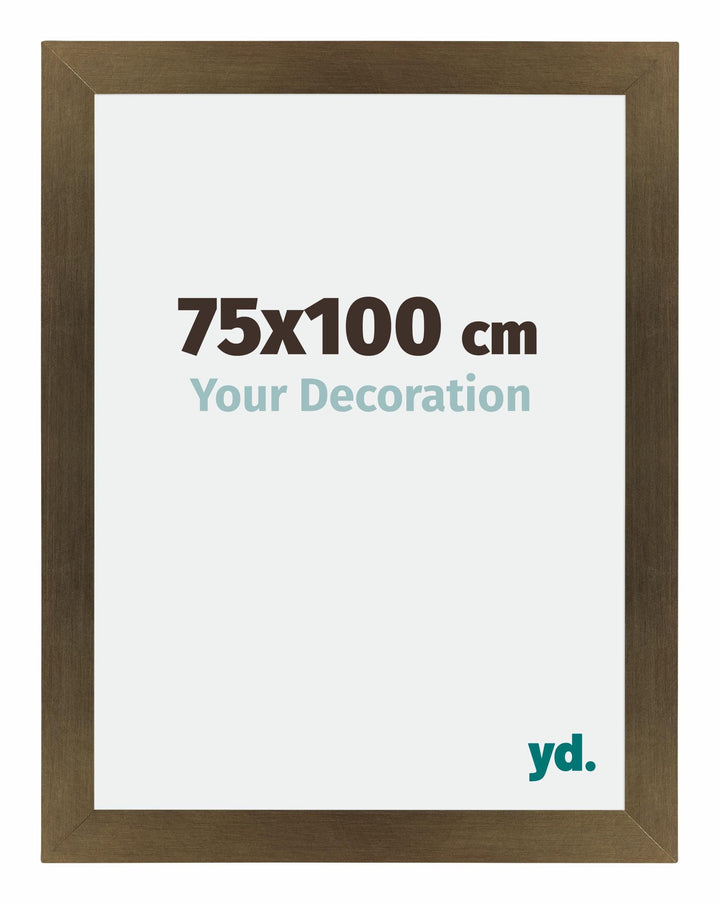 yd. Your Decoration - Bilderrahmen 75x100 cm - Bronze Dekor - Billderrahmen aus MDF mit Acrylglas -