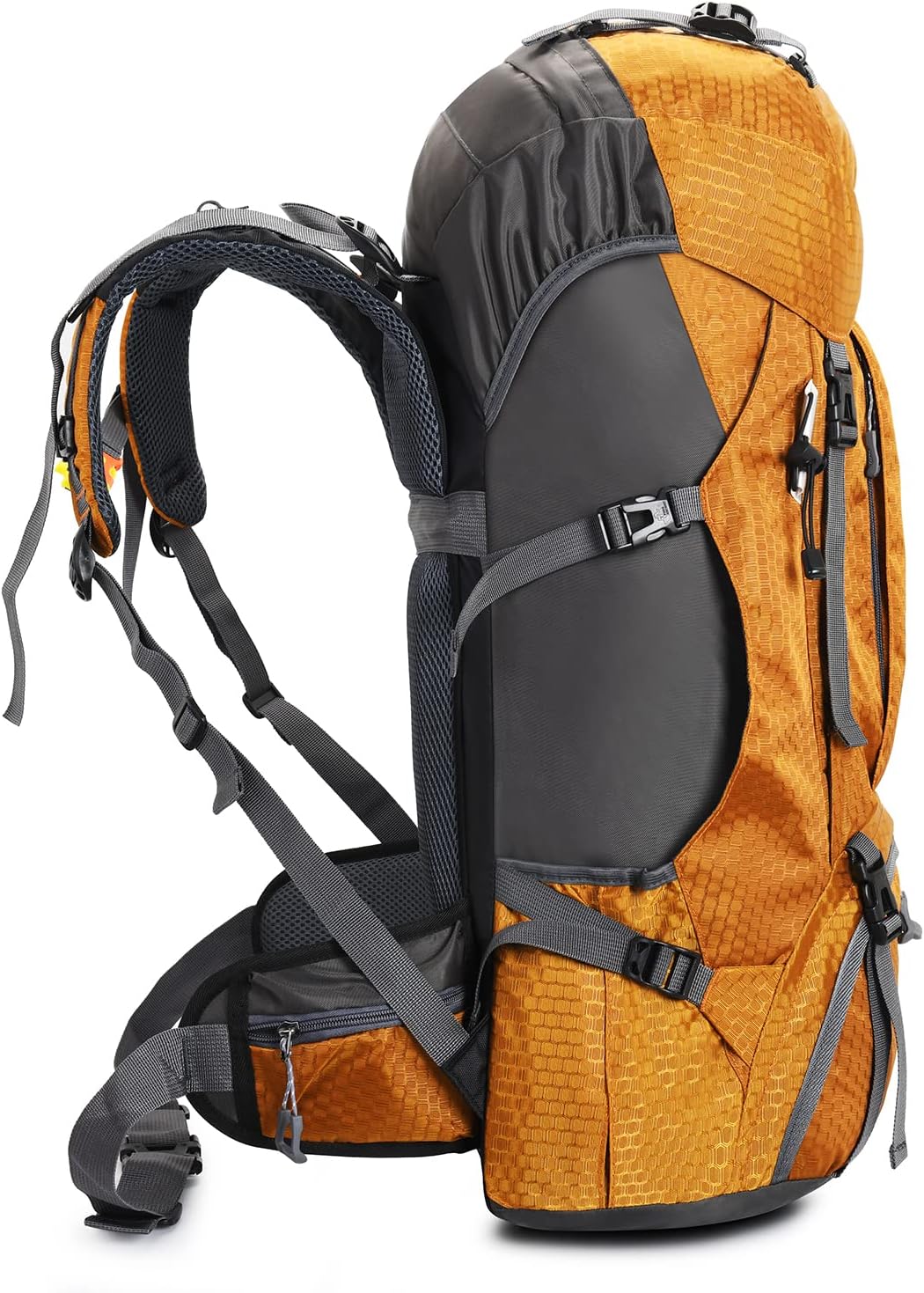 Bseash 60L Wasserdichter leichter Wanderrucksack mit Regenschutz, Outdoor Sport Tagesrucksack Multif